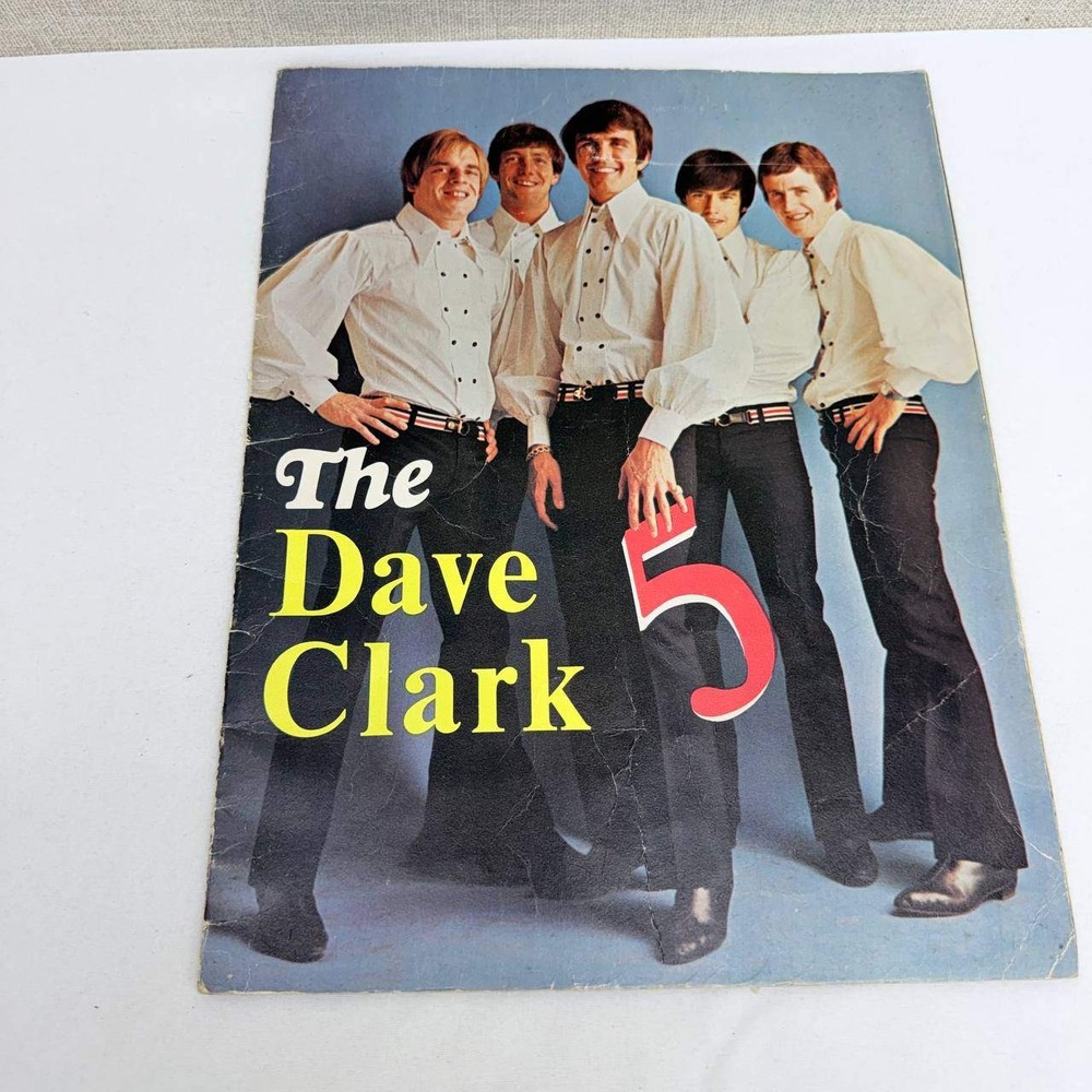 Vintage The Dave Clark Five 1960s Concert Tour Program Souvenir Book Band